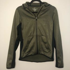 Therma-Fit Olive Snake Skin Zip Up Hoodie
